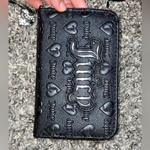 BNWT juicy couture wallet in licorice black! Full sized